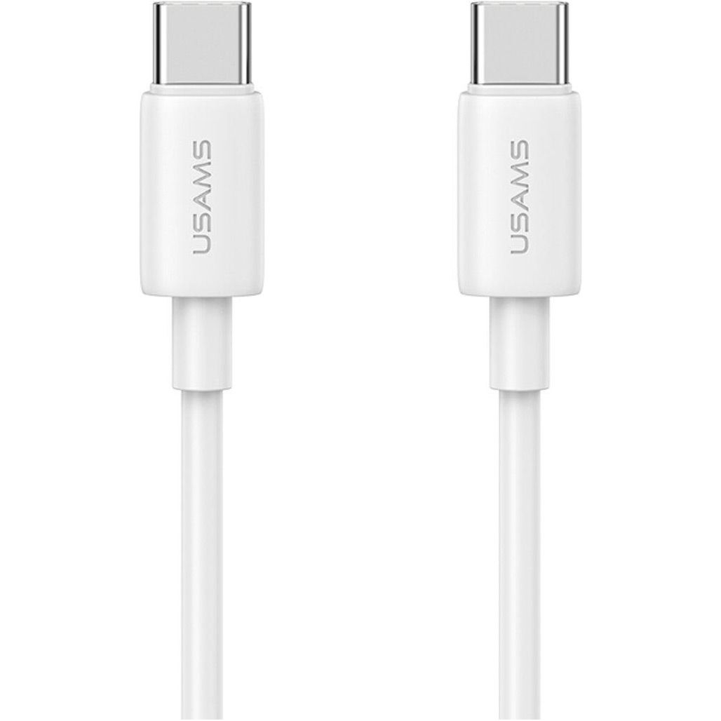 

Кабель Usams US-SJ711 USB-C to USB-C 60W 1m White (SJ711USB02)