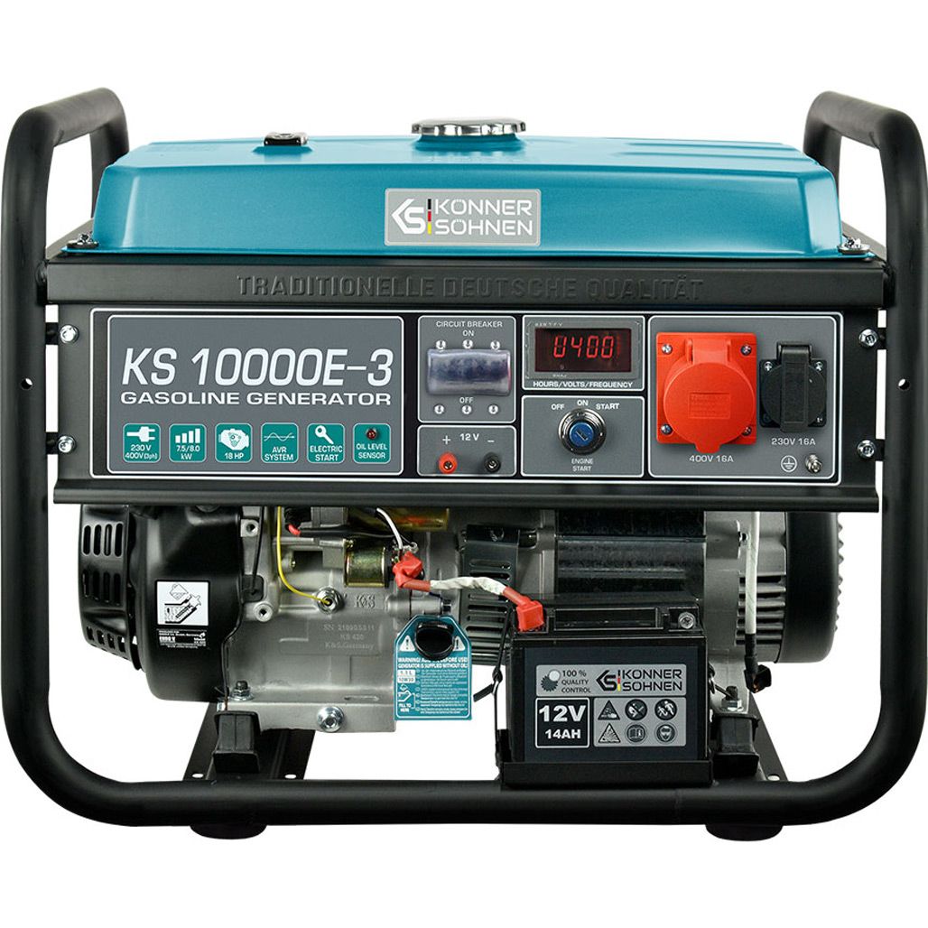 

Генератор бензиновий Konner&Sohnen KS 10000E-3