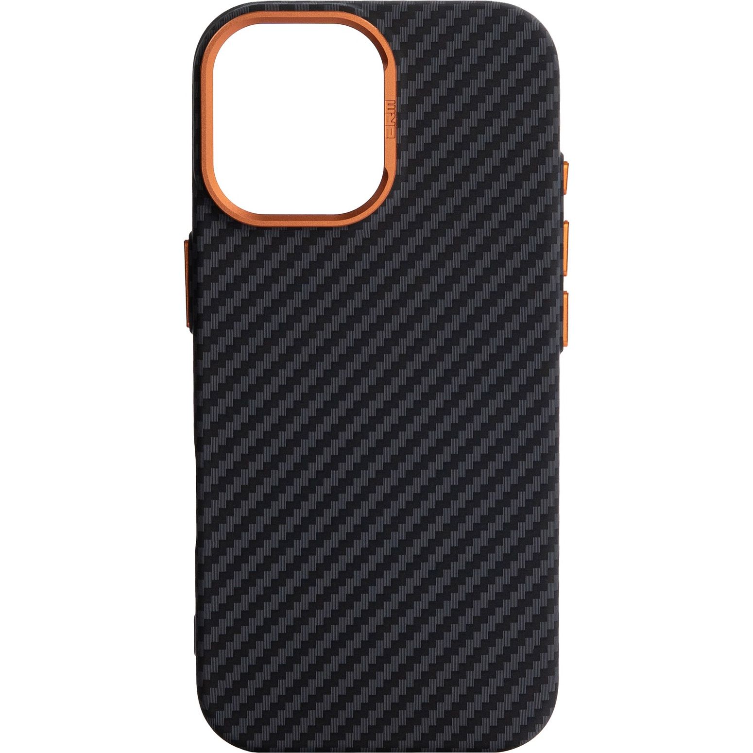 

Чехол ArmorStandart LikeCarbon2 SE MagCase для Apple iPhone 17 Black Orange (ARM89160)