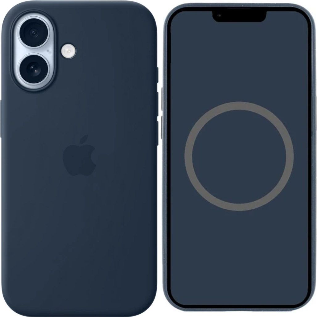 

Чохол Silicone Case with Button, Animation & MagSafe для Apple iPhone 17 Midnight AAA