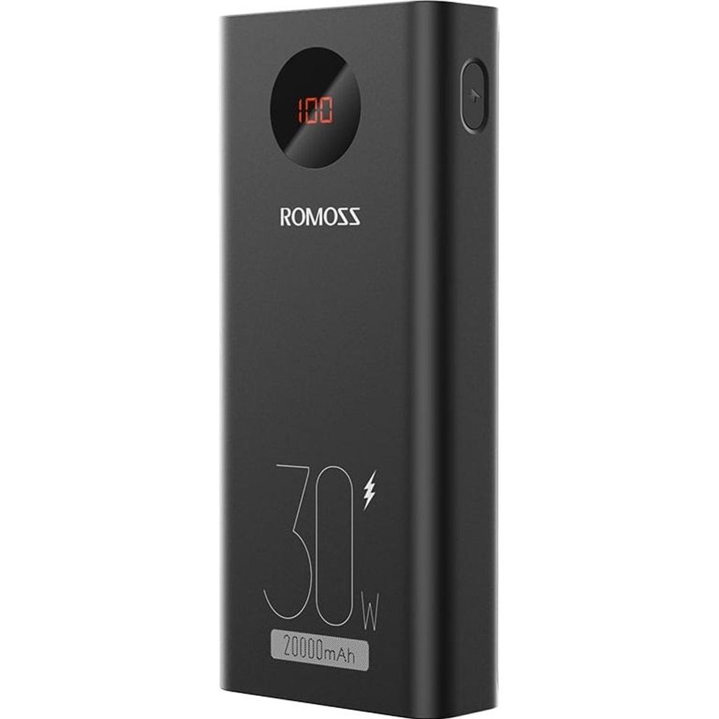 Зовнішній акумулятор Romoss PEA20 20000mAh 30W Black (PEA20-192-2111H)