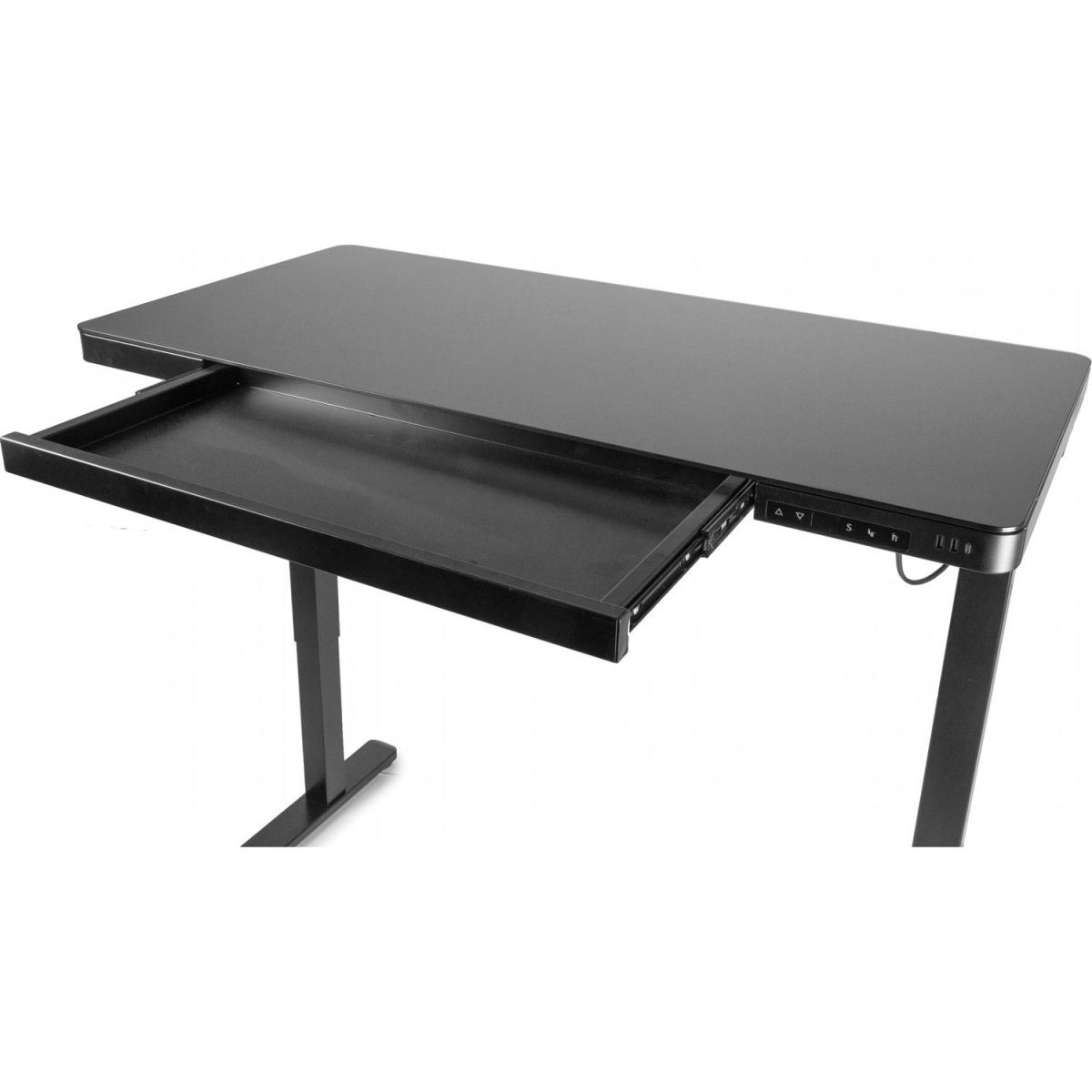 Комп`ютерний ігровий стіл Barsky StandUp black glass 1200x600 (BST-11)
