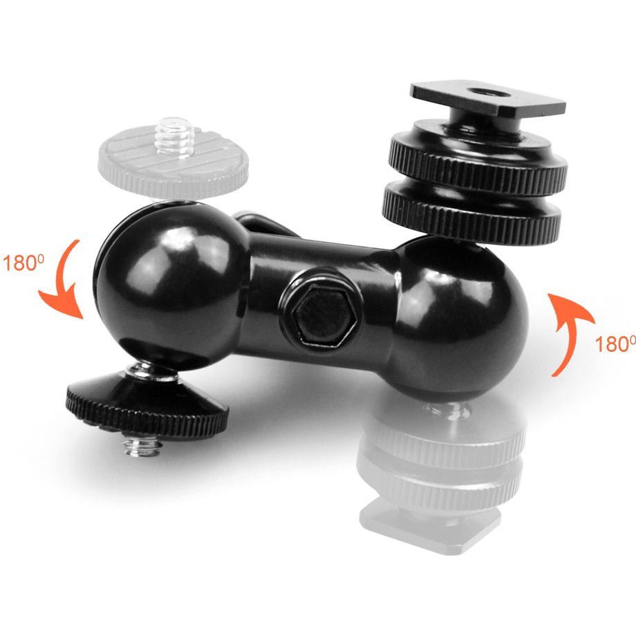 Шарнірний кронштейн SmallRig Double Ball Heads with Cold Shoe and Thumb Screw (1135)
