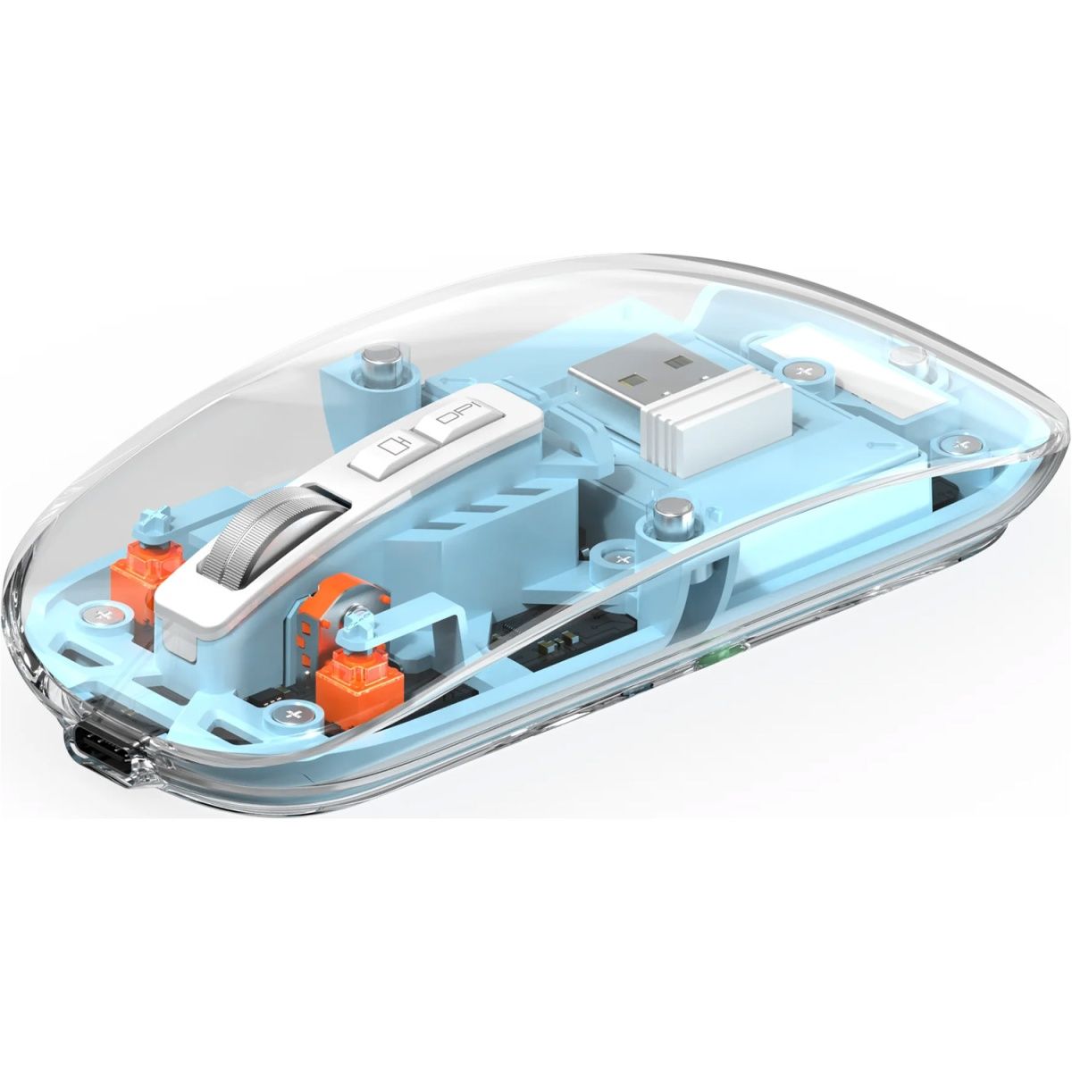 Миша WiWU WM105 Crystal Wireless Blue