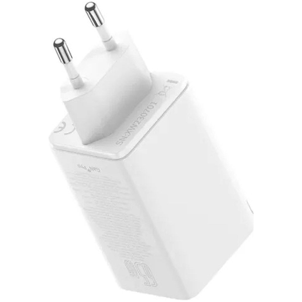 Мережевий зарядний пристрій Baseus GaN6 Pro White (P10162701213-00)
