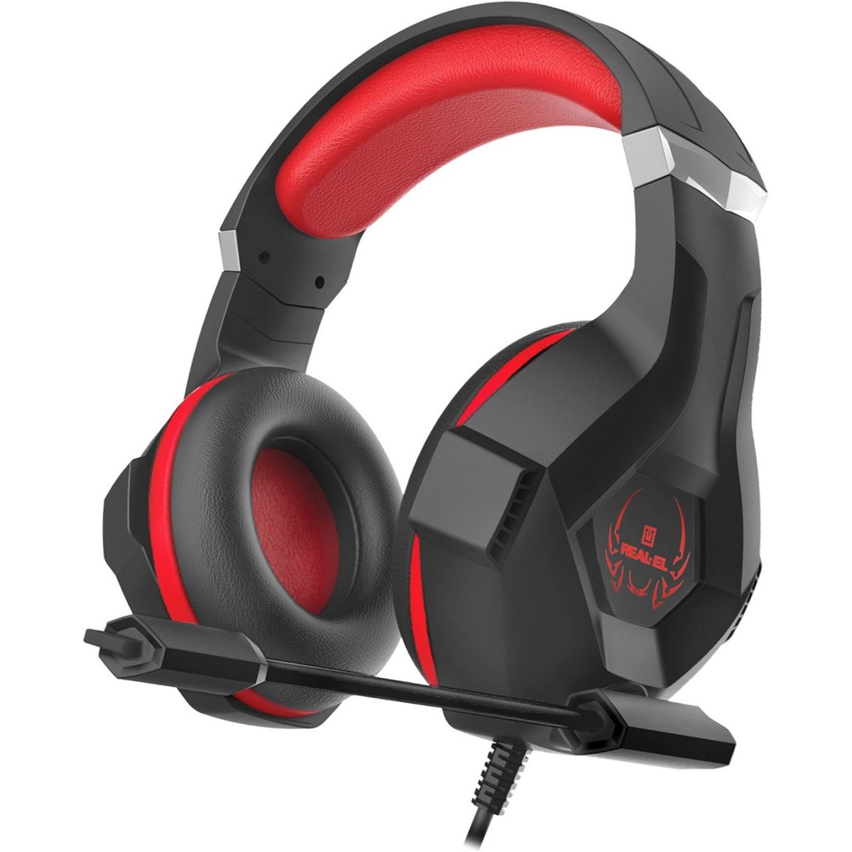 

Игровые наушники REAL-EL GDX-7575 Black/Red (EL124100042)