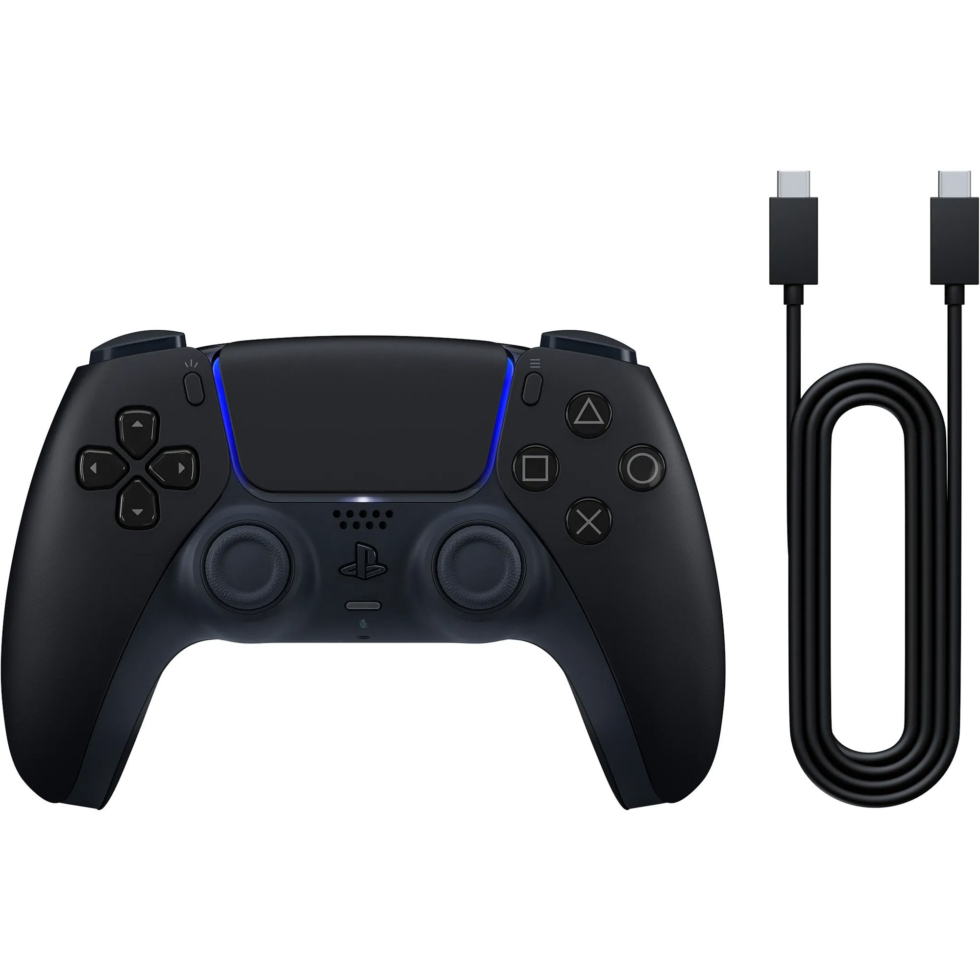 

Геймпад Sony DualSense для PS5 Midnight Black + USB-C cable (1000051651)