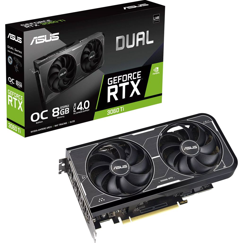 

Відеокарта Asus Dual GeForce RTX 3060 Ti OC Edition 8GB GDDR6X (DUAL-RTX3060TI-O8GD6X)