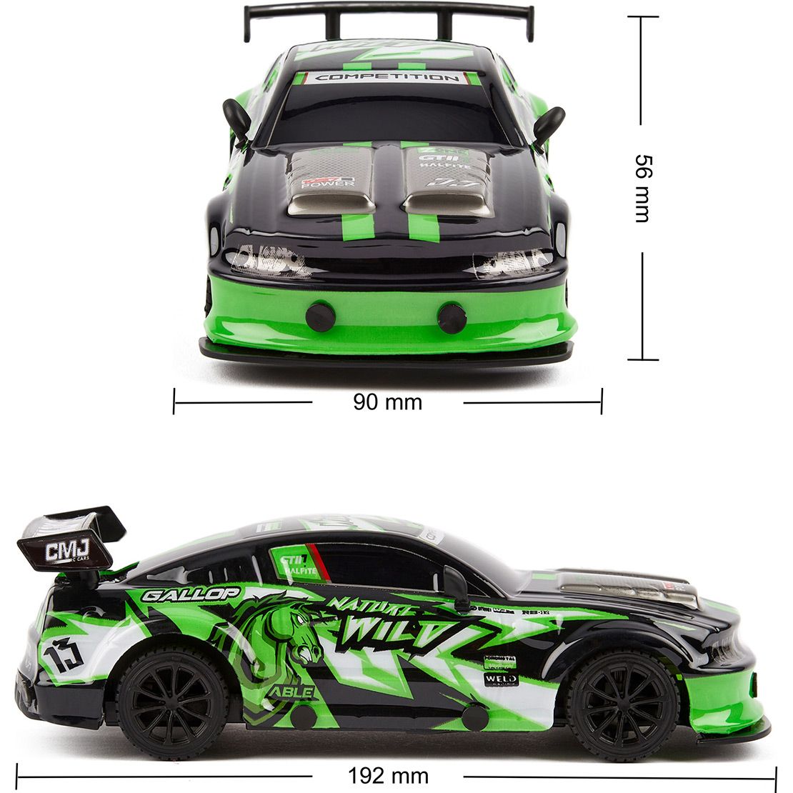 Машинка на радіокеруванні KS Drive Road Rebels 1:24 Green