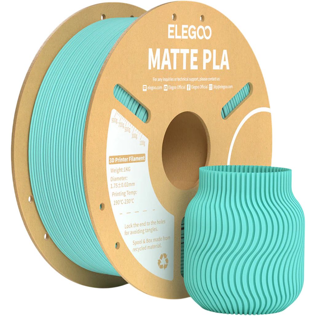 

Филамент для 3D-принтеров Elegoo PLA Matte 1кг Turquoise (50.203.0254)