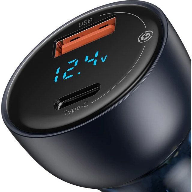 Автомобільний зарядний пристрій Baseus Particular Digital Display Dual QC4.0+ 65W (CCKX-C0G)