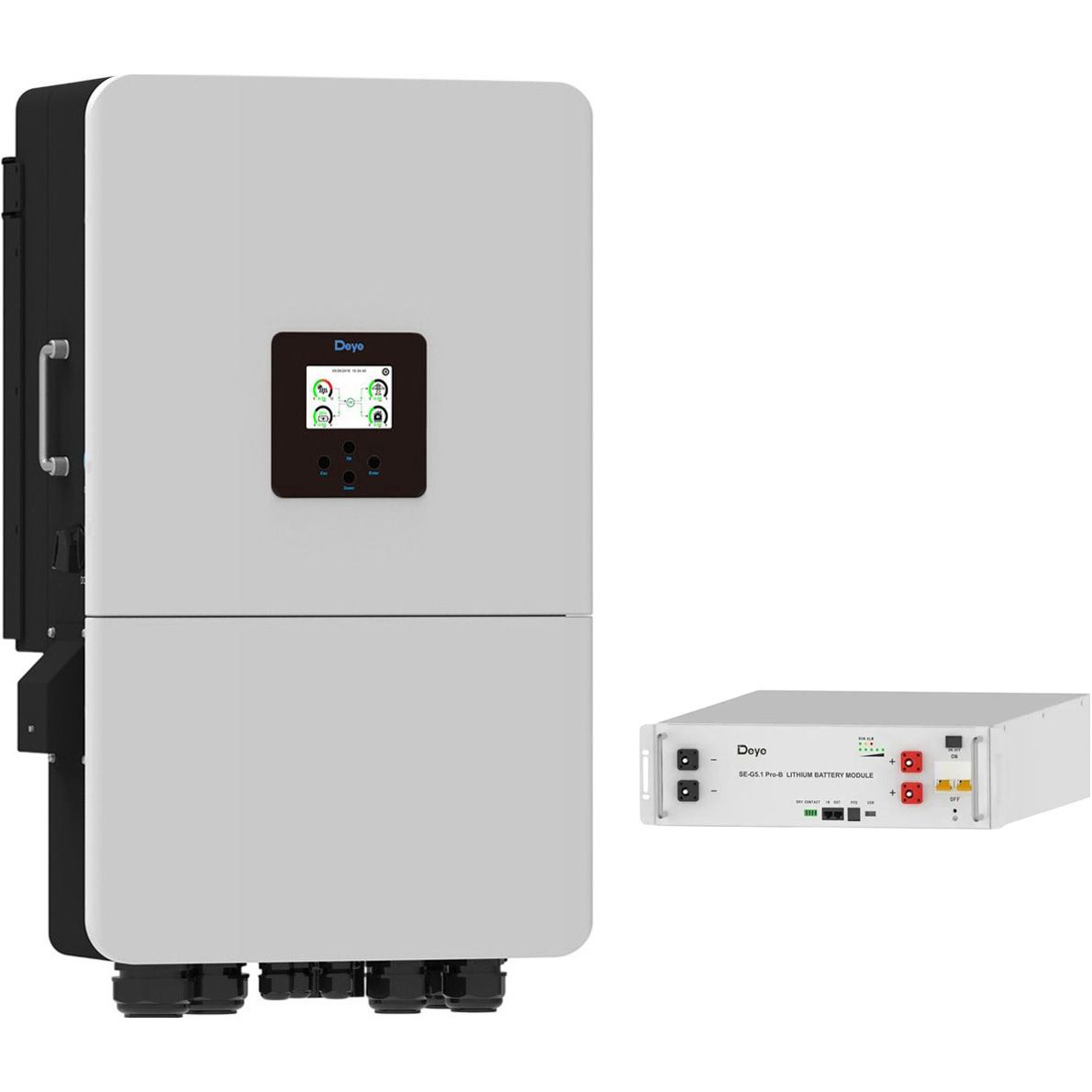 

Система хранения энергии Deye SUN-20K-SG05LP3-EU-SM2 20kW + АКБ SE-G5.1 Pro-B 5.1 kWh (51.2V/100Ah/5120Wh)