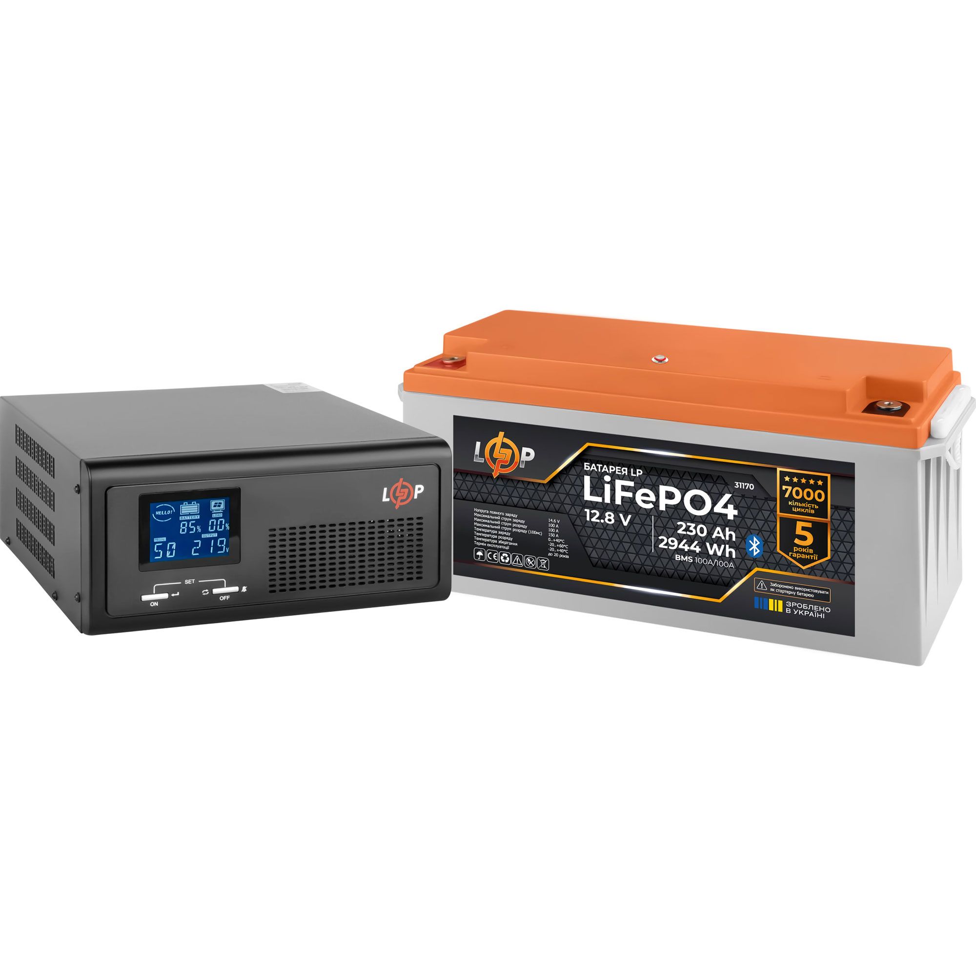 

Джерело безперебійного живлення (ДБЖ) LogicPower B1000 + АКБ LiFePO4 2944Wh 100A/100А (40151)