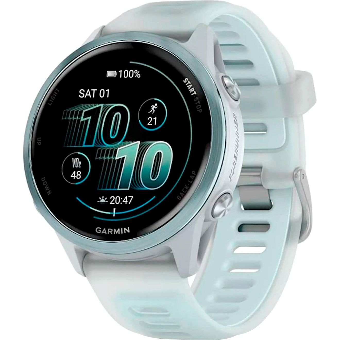 

Смарт-часы Garmin Forerunner 570 42mm Cloud Blue Aluminum with Translucent Whitestone/Cloud Blue Band (010-02970-01)