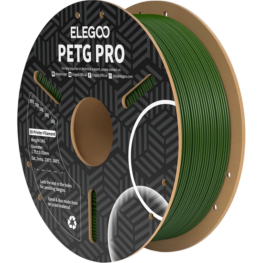 

Филамент для 3D-принтеров Elegoo PETG Pro 1kg Olive Green (50.203.0449)