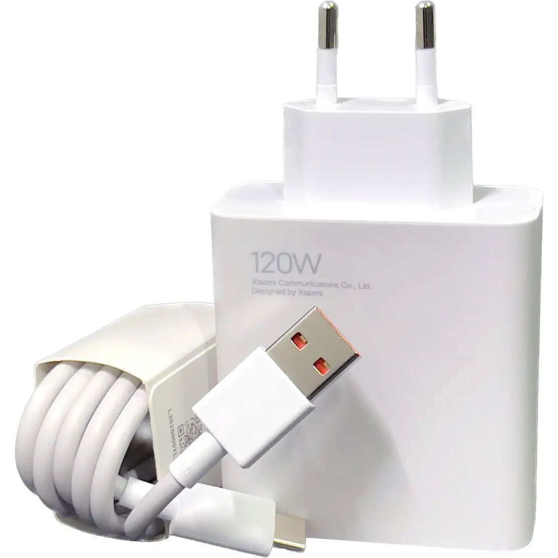 Мережевий зарядний пристрій Xiaomi HyperCharge 120W + Сable USB-A - USB-C White (BHR9462EU)