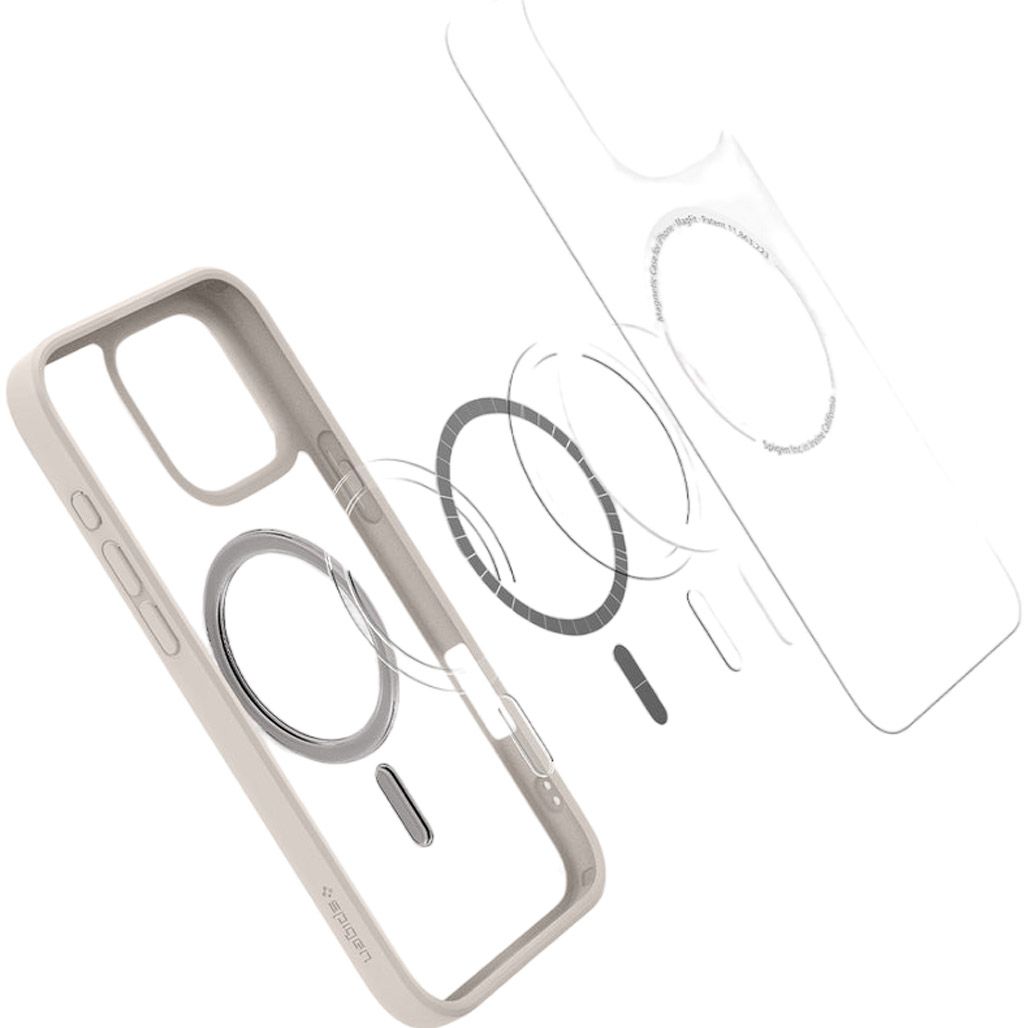 Чохол Spigen Ultra Hybrid with MagSafe для Apple iPhone 16 Pro Frost Natural Titanium (ACS08138) 
