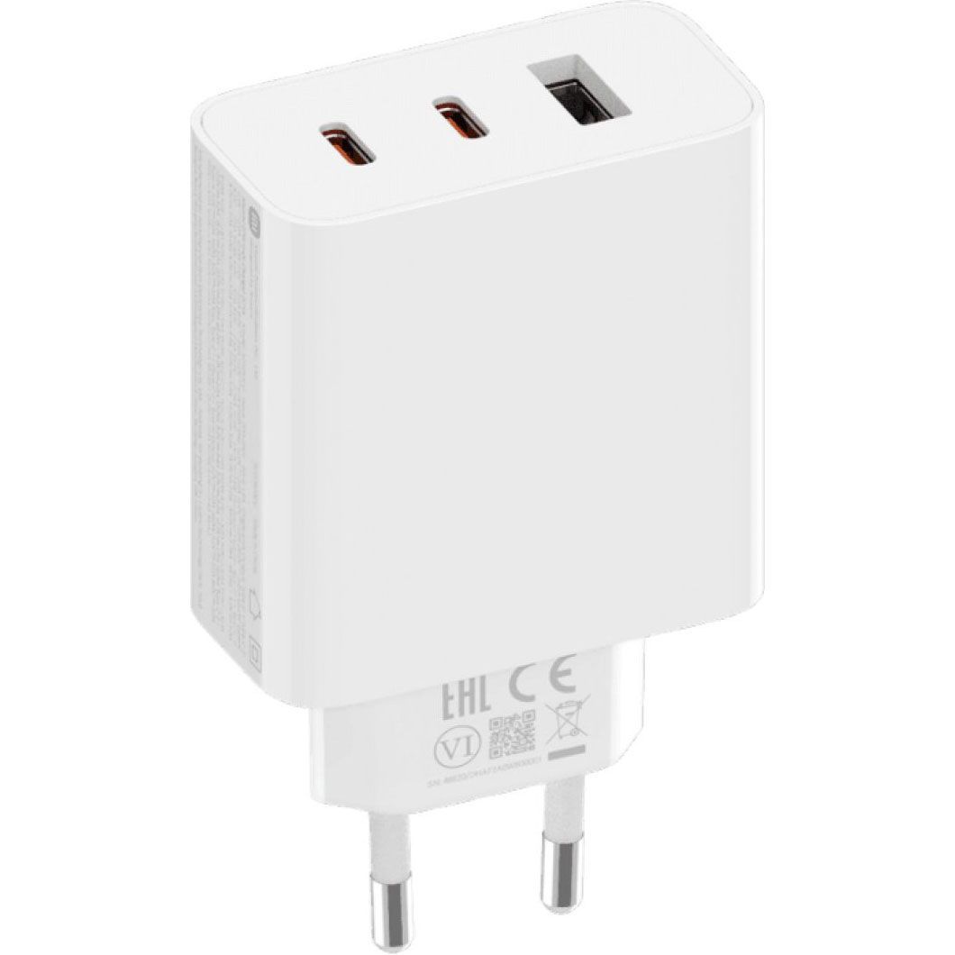 

Сетевое зарядное устройство Xiaomi 67W GaN Charger 2C1A + Cable USB-C to USB-C White (BHR7493EU)