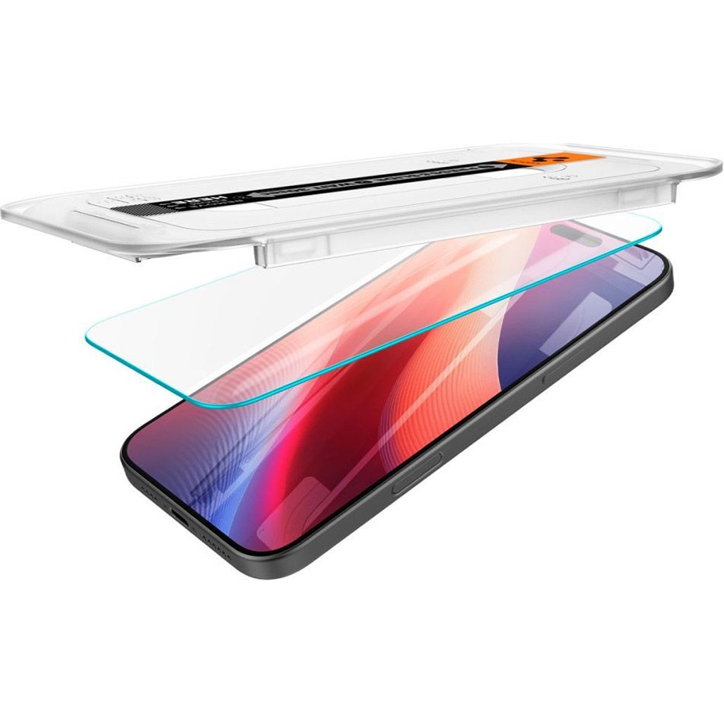 Захисне скло Spigen EZ Fit HD Glas.tR для Apple iPhone 16 Pro Crystal Clear (AGL07935) 1-Pack