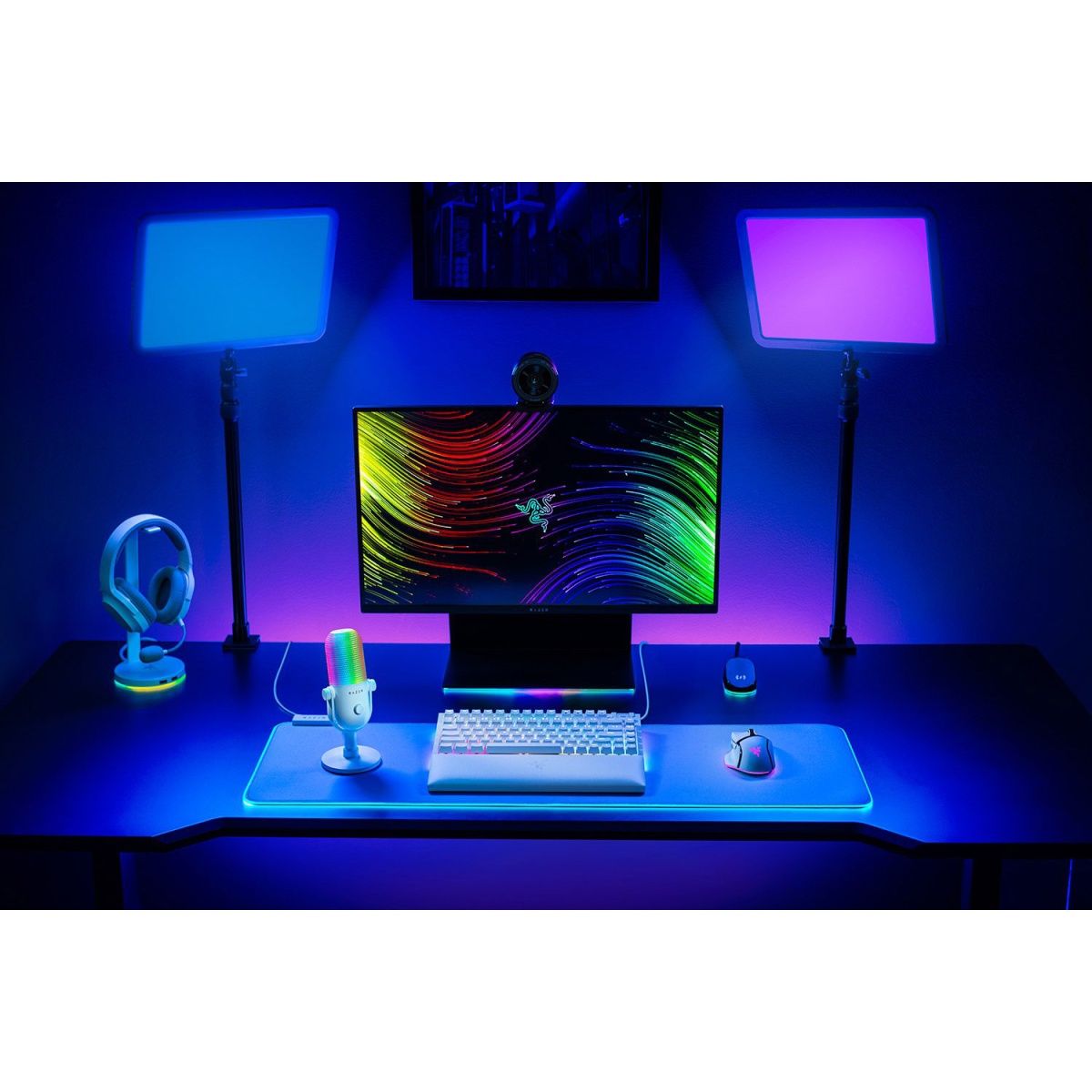 Мікрофон Razer Seiren V3 Chroma White (RZ19-05060200-R3M1)