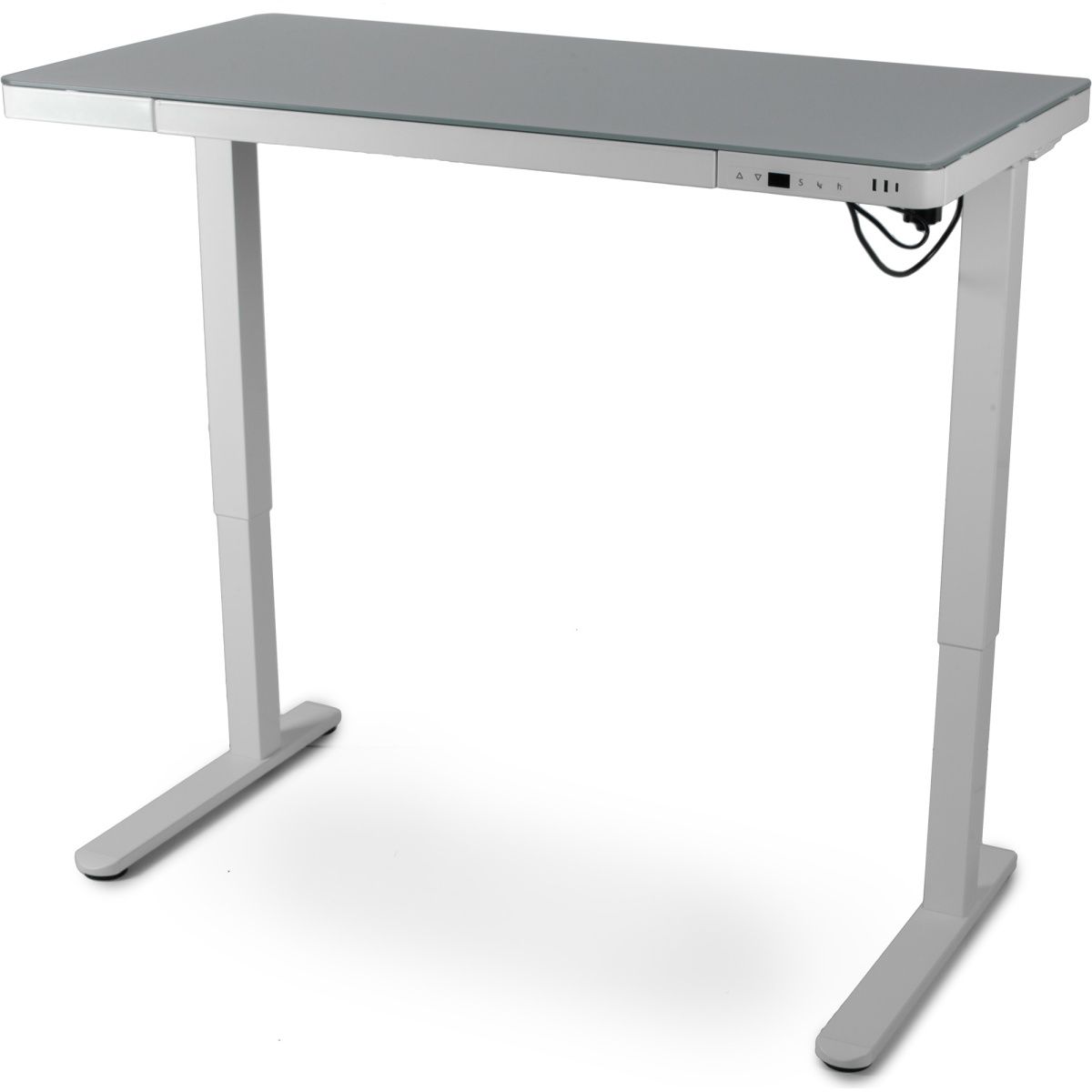 Комп`ютерний ігровий стіл Barsky StandUp white glass 1200x600 (BST-12)