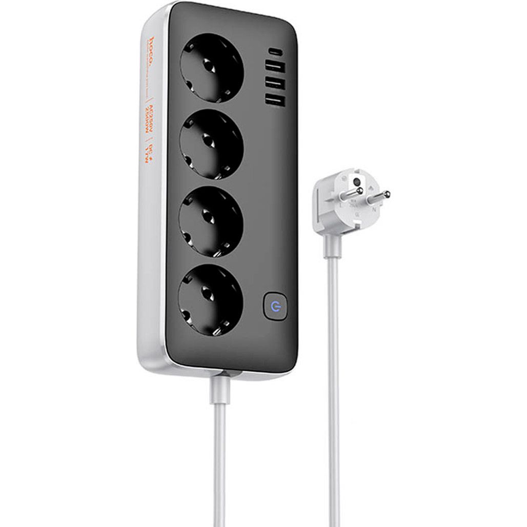 

Сетевой фильтр Hoco AC21 Sunlight Black