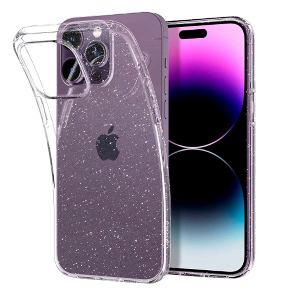 

Чохол Spigen Liquid Crystal Glitter Case для Apple iPhone 14 Pro Crystal Quartz (ACS04954)