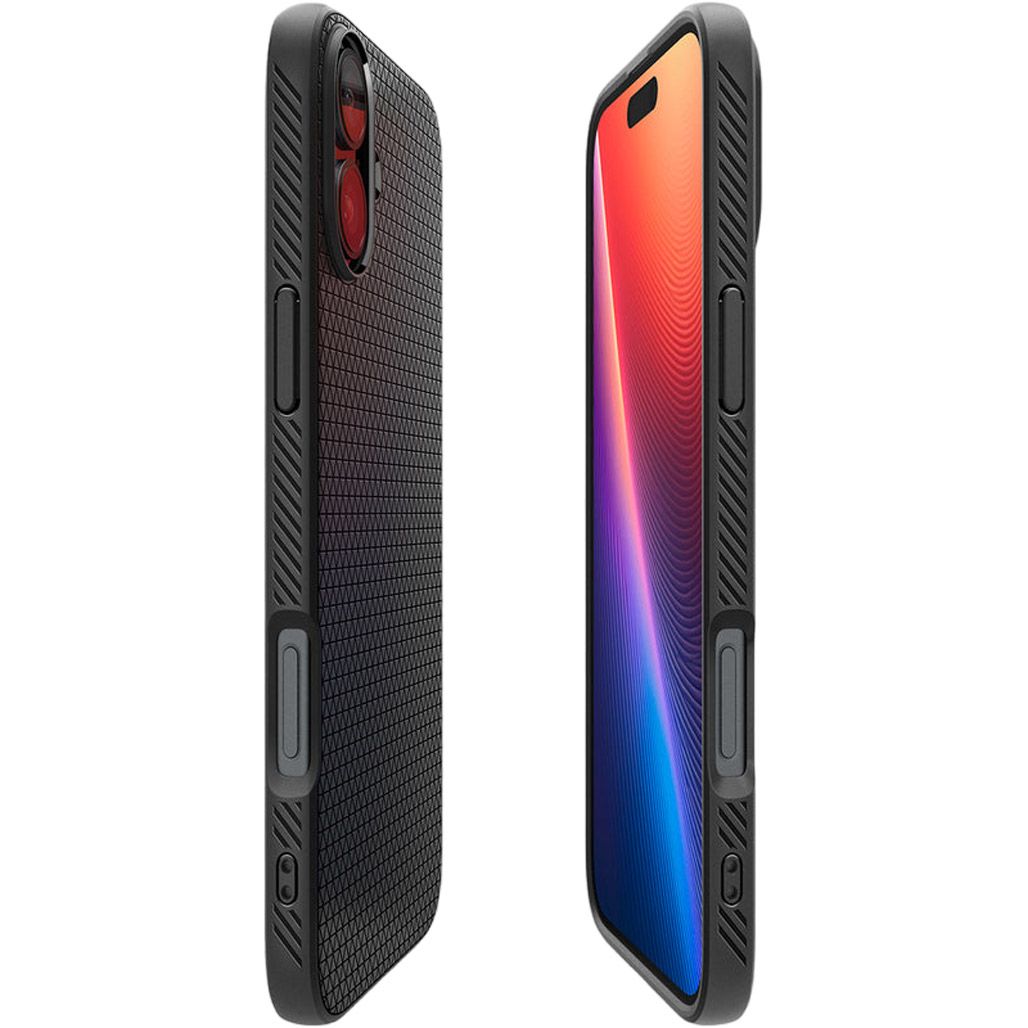 Чохол Spigen Liquid Air для Apple iPhone 16 Matte Black (ACS08194)