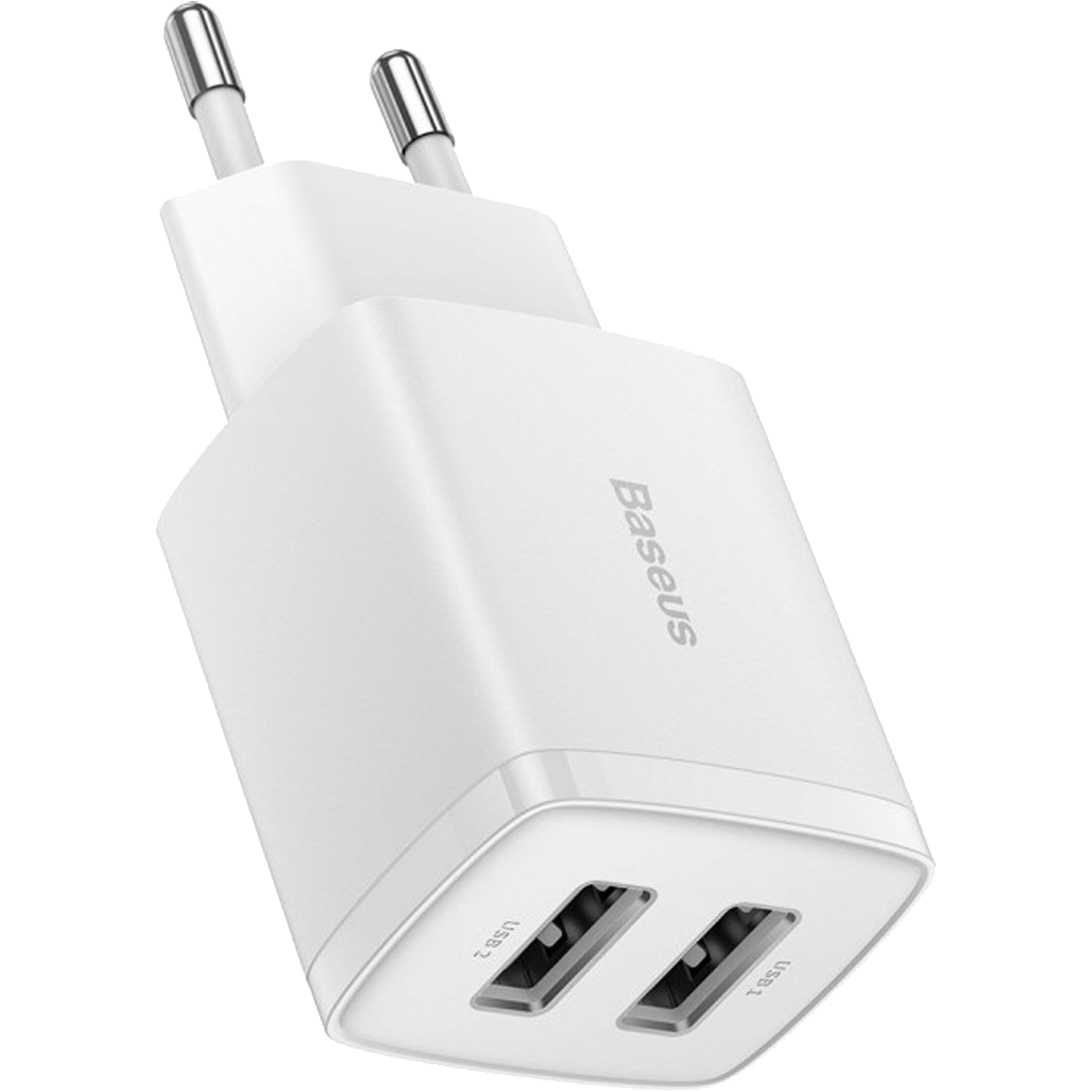 

Сетевое зарядное устройство Baseus Compact Charger 2U 10.5W White (CCXJ010202)
