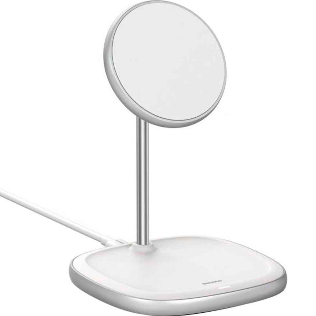 

Беспроводное зарядное устройство Baseus Swan Magnetic 15W Desktop Bracket White (WXSW-02) [80747]