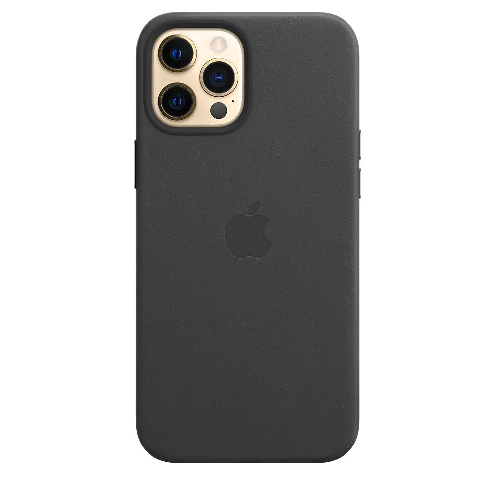 Чохол Leather Case з MagSafe для Apple iPhone 12 Pro Max (Black) ААА