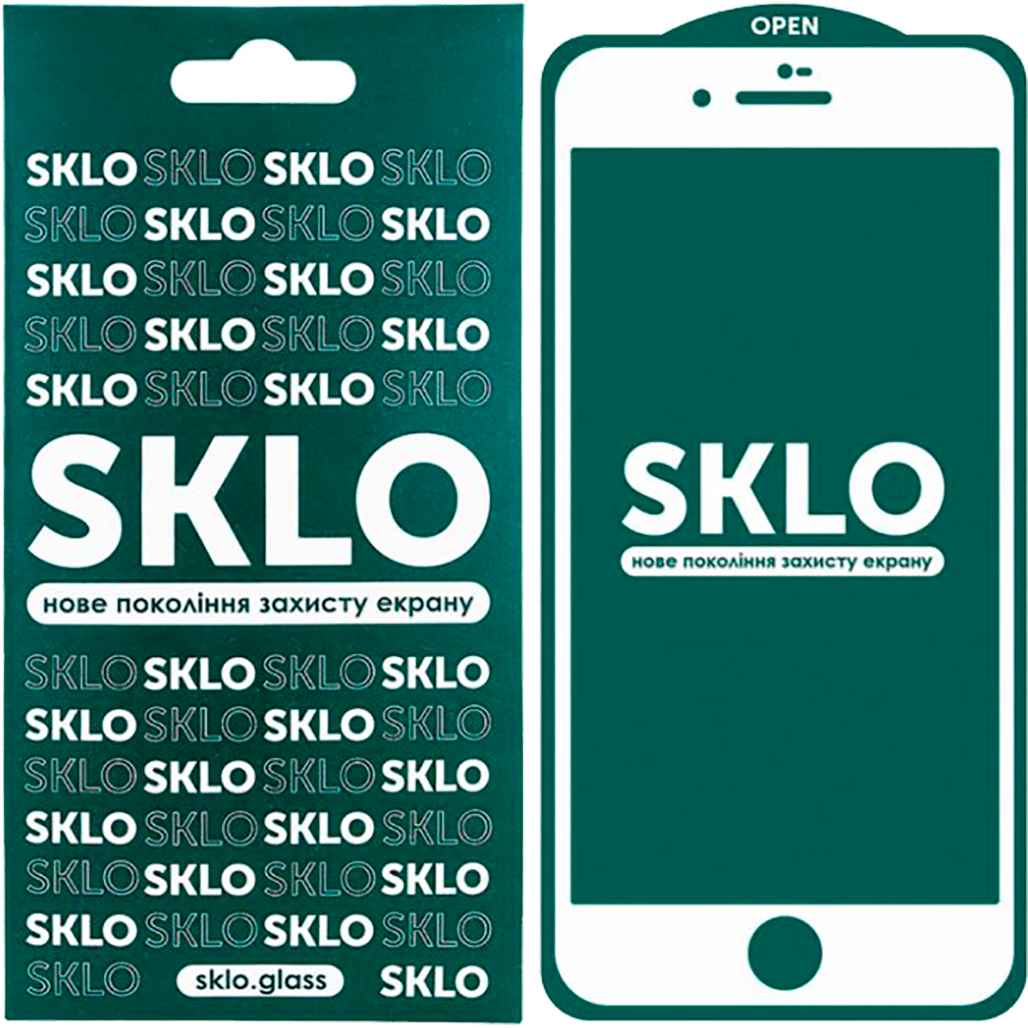 

Захисне скло SKLO 5D Full Glue Pac для Apple iPhone 7 Plus/8 Plus (White)