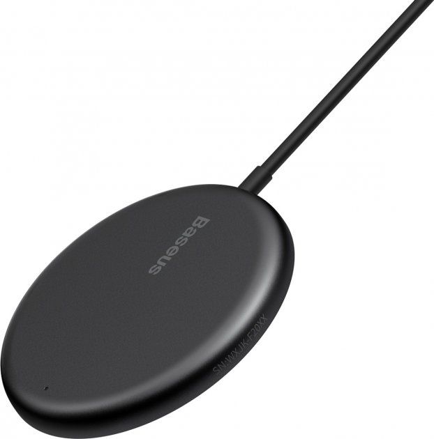 Бездротовий зарядний пристрій Baseus Simple Mini Magnetic Wireless Charger Black (WXJK-F01)