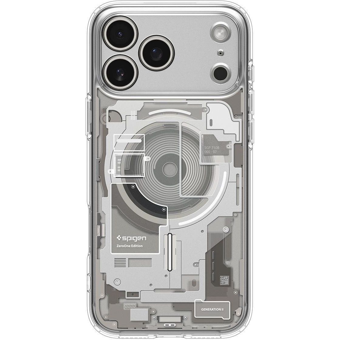 

Чехол Spigen Ultra Hybrid Zero One with MagSafe для Apple iPhone 17 Pro Max Natural Titanium (ACS10288)