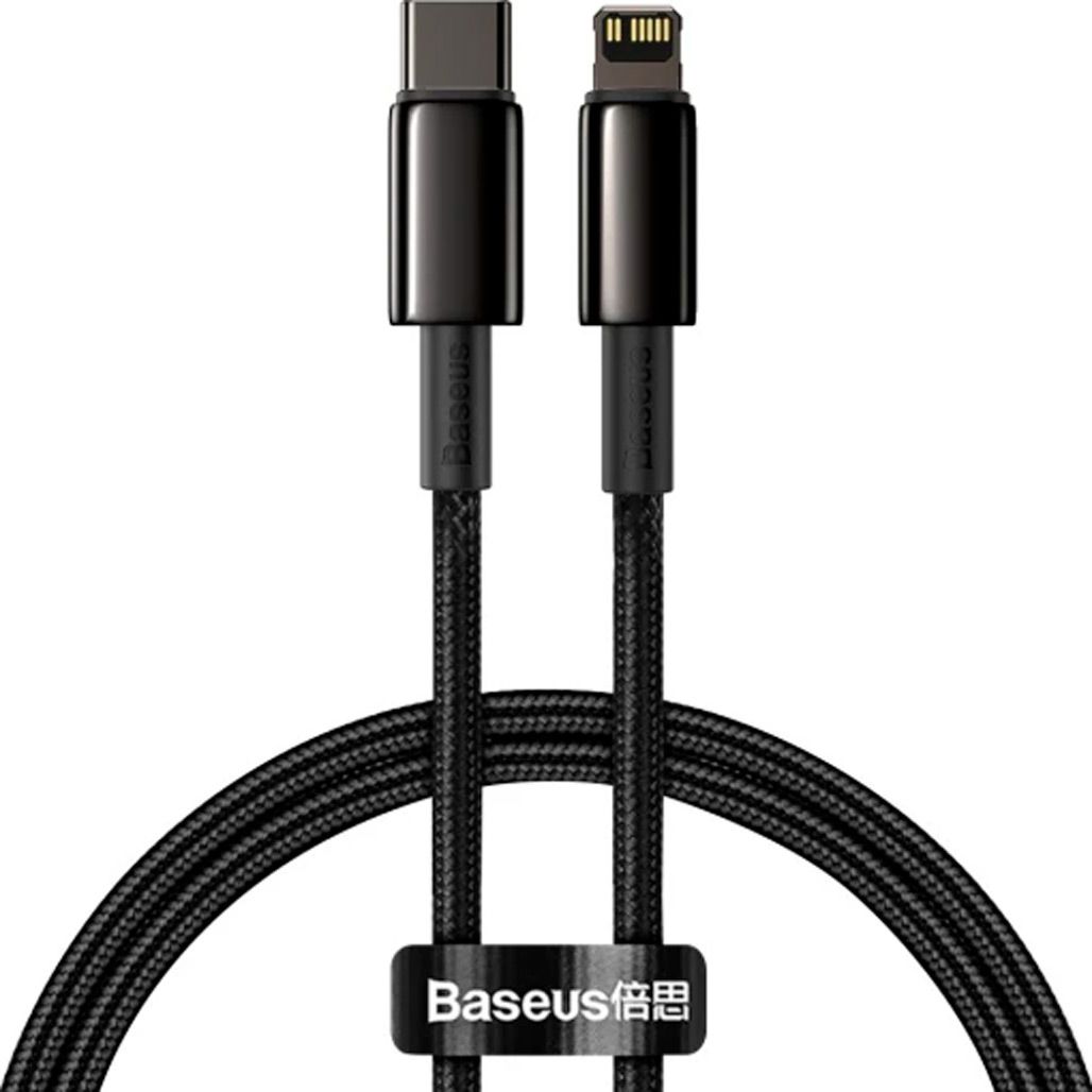 

Кабель Baseus Tungsten Gold USB-C to Lightning 1m Black (CATLWJ-01)