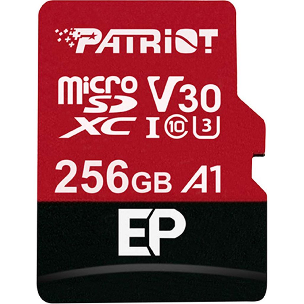 Карта пам`яті Patriot LX microSDXC 256GB UHS-I U3 V30 A1 EP + SD adapter (PEF256GEP31MCX)