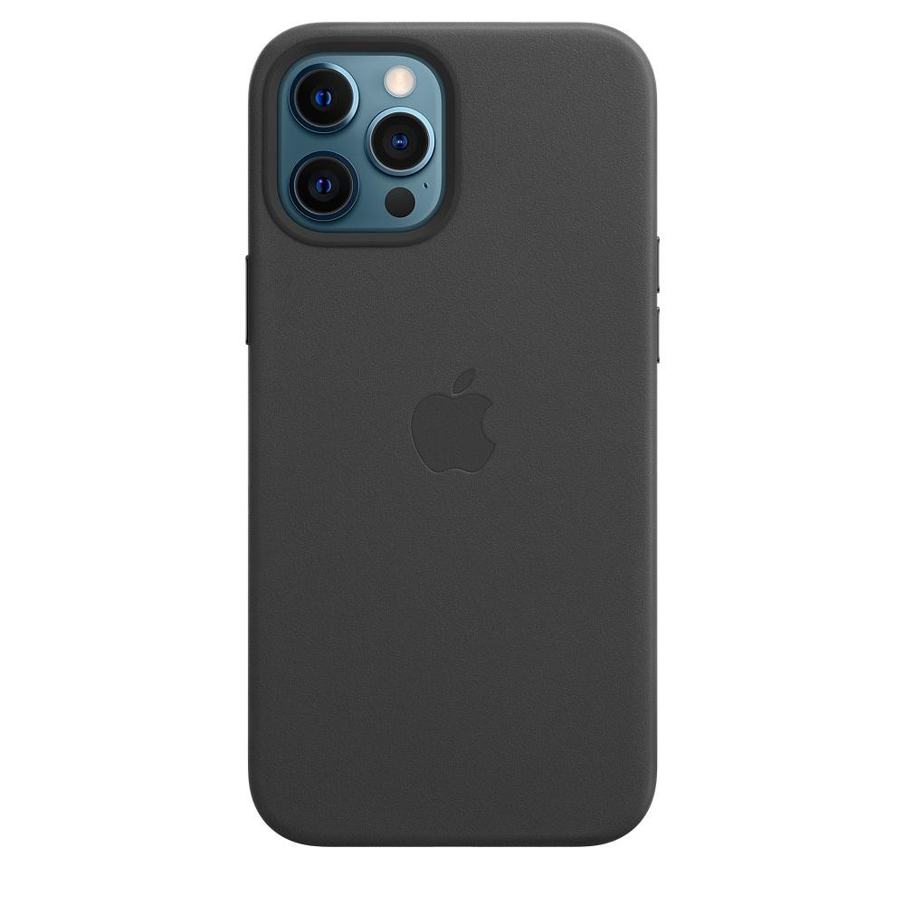 Чохол Leather Case з MagSafe для Apple iPhone 12 Pro Max (Black) ААА