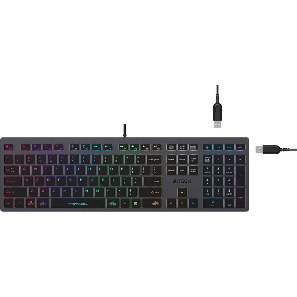 

Клавіатура A4Tech Fstyler FX60H Grey Neon backlit