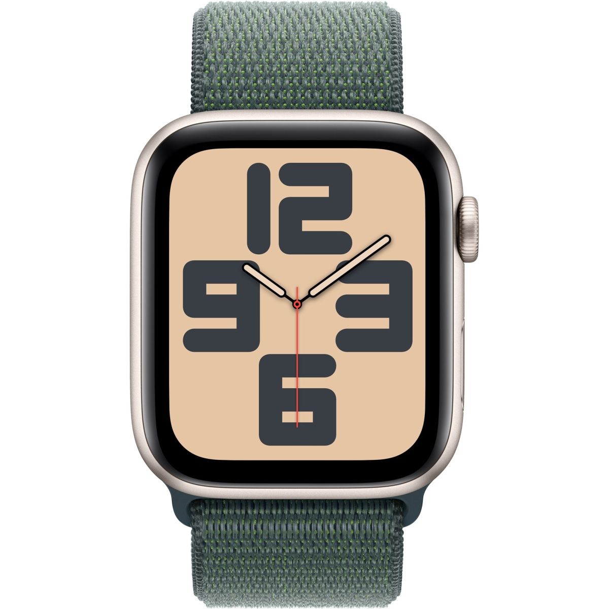 Смарт-годинник Apple Watch SE 2 GPS 44mm Starlight Aluminium Case with Lake Green Sport Loop 2024 (MXEW3)