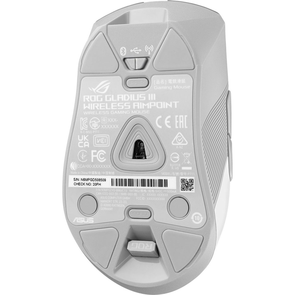 Миша Asus ROG Gladius III Wireless AimPoint RGB White (90MP02Y0-BMUA11)