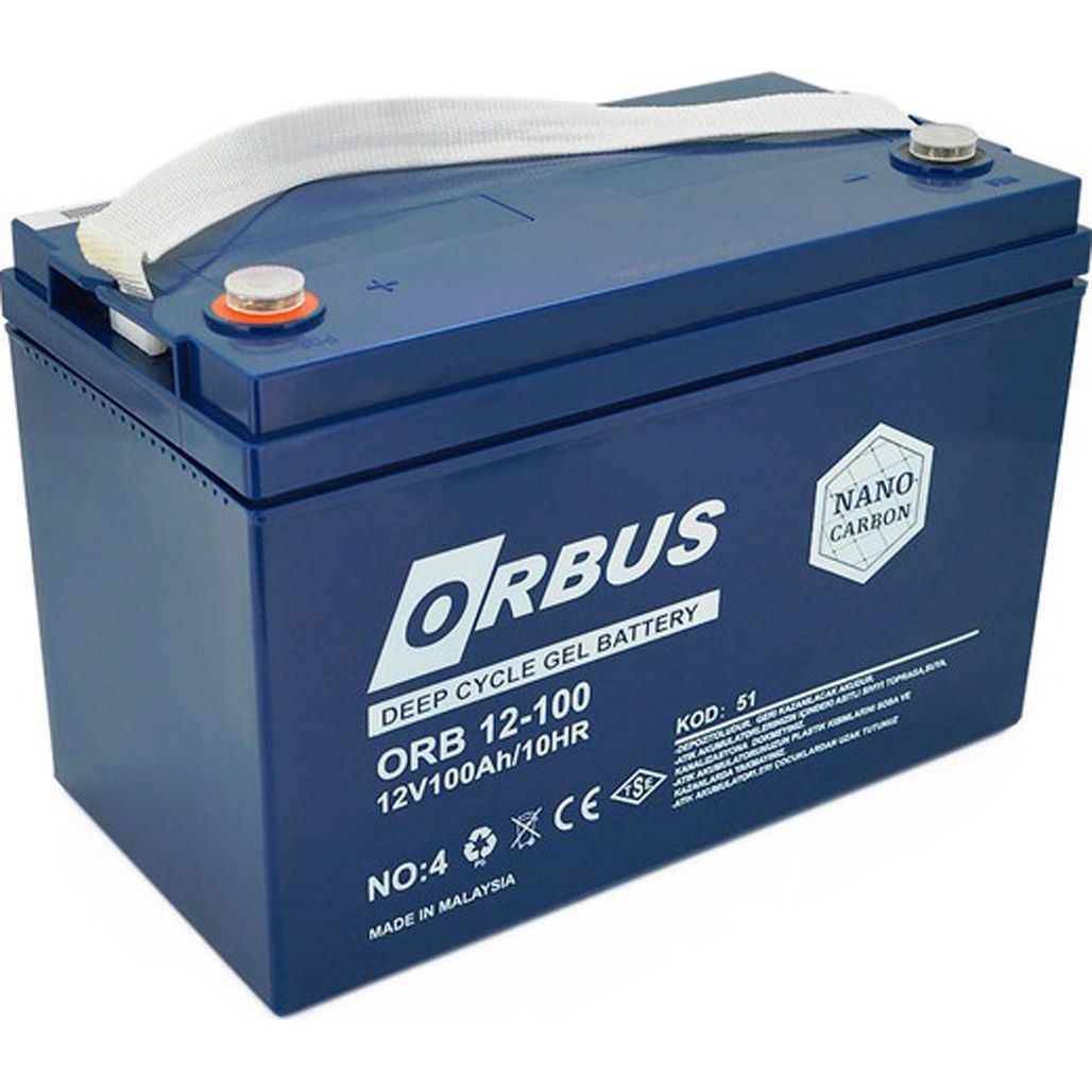 

Аккумулятор ORBUS CG12100 GEL 12V (12V/100Ah/1200Wh)
