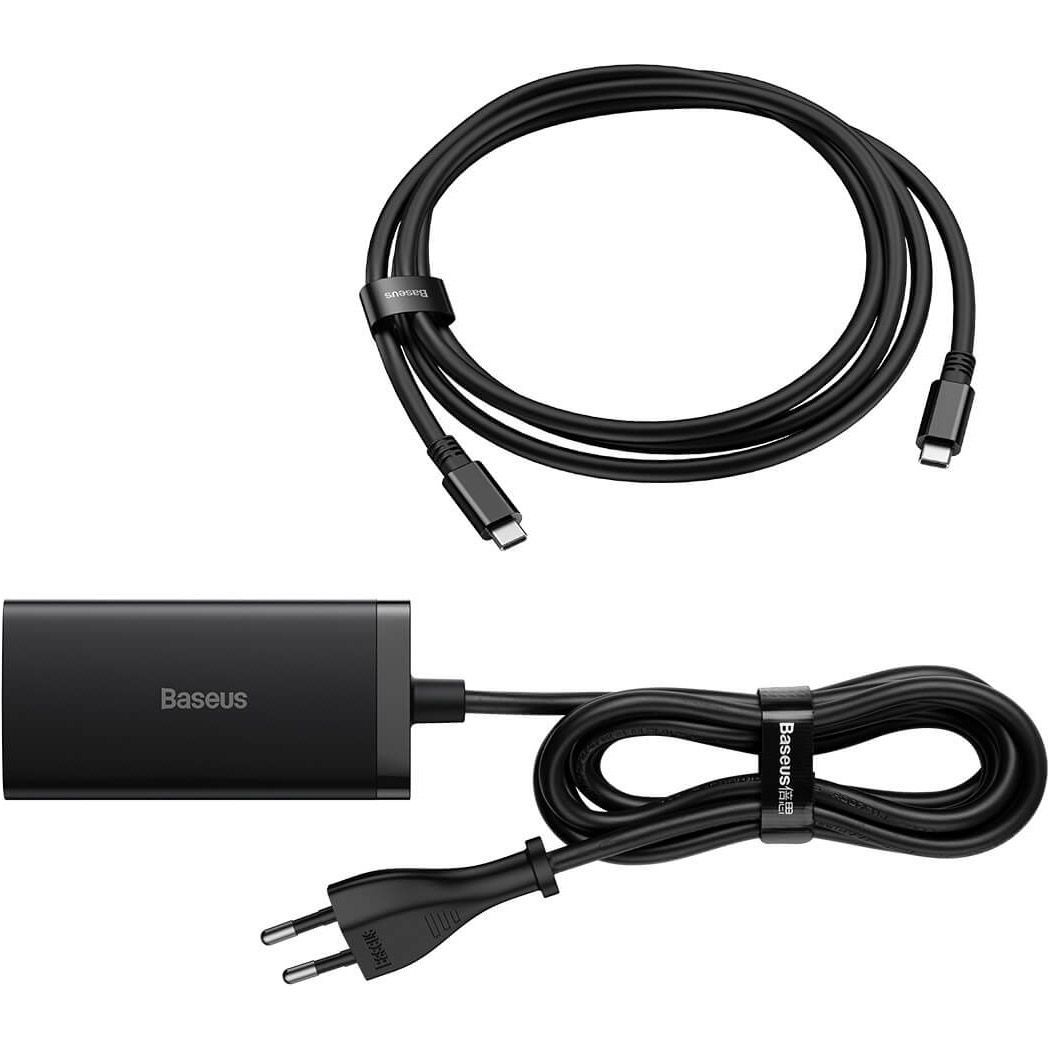 Мережевий зарядний пристрій Baseus GaN5 Pro Desktop Fast Charger 67W  Black + Cable USB-C (CCGP110201)