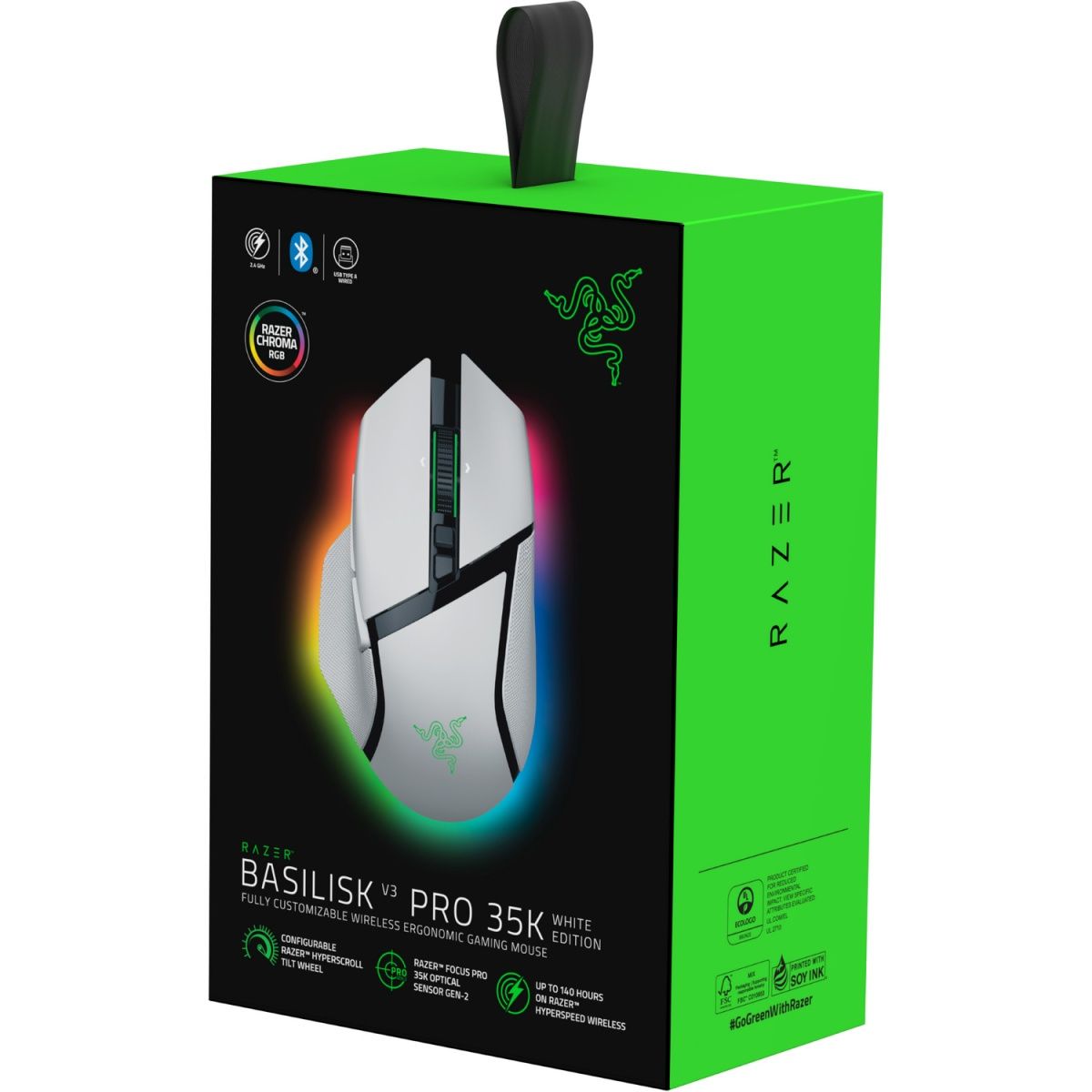 Миша Razer Basilisk V3 Pro 35K White (RZ01-05240200-R3G1)