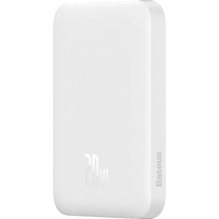 Зовнішній акумулятор Baseus Magnetic Bracket Mini Fast Charge Power Bank 6000mAh 20W White (PPCX020002)