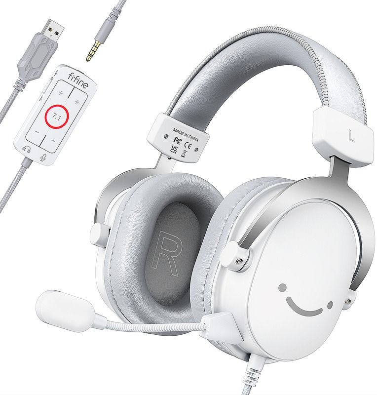 

Ігрові навушники Fifine H9 7.1 White