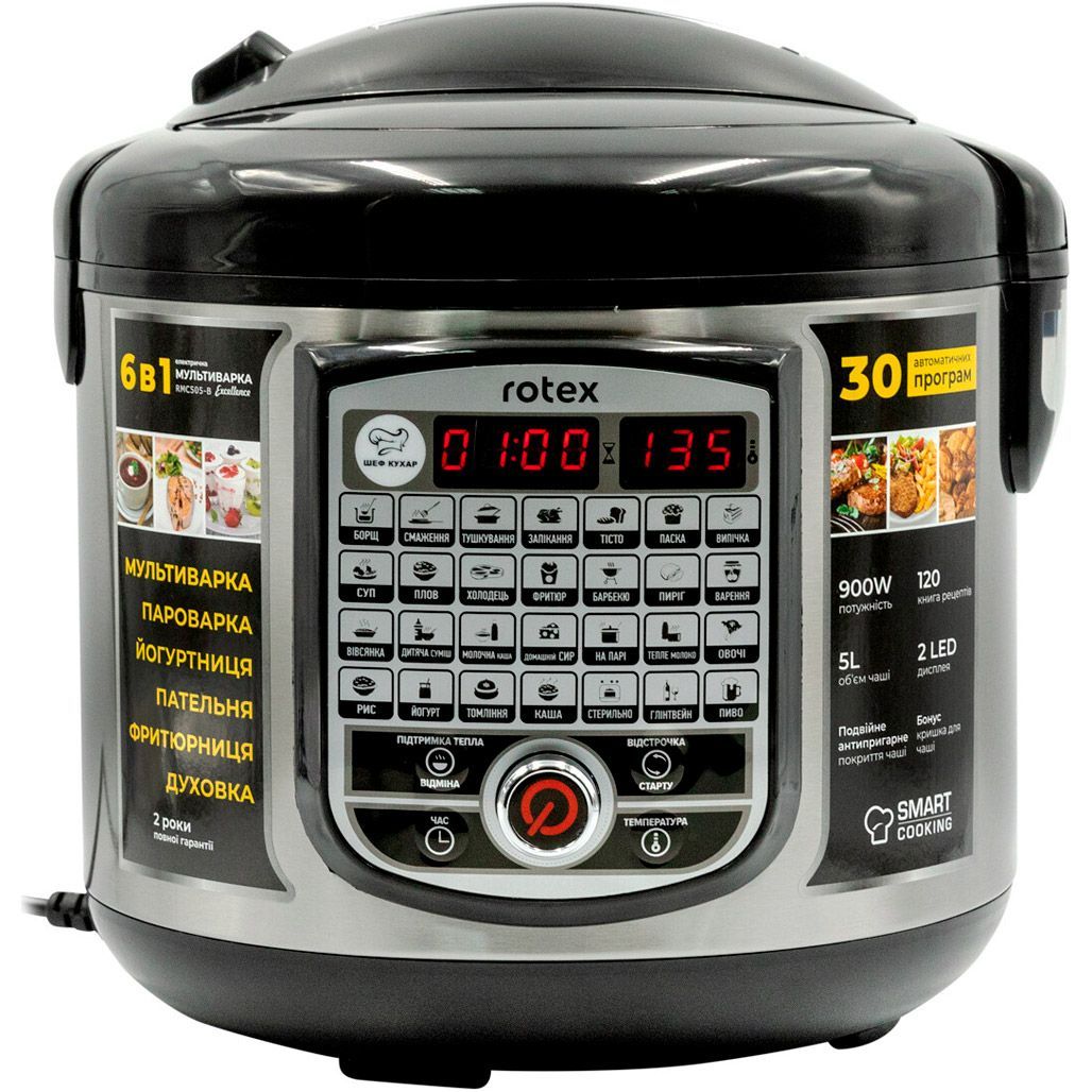 

Мультиварка Rotex RMC505-B Excellence