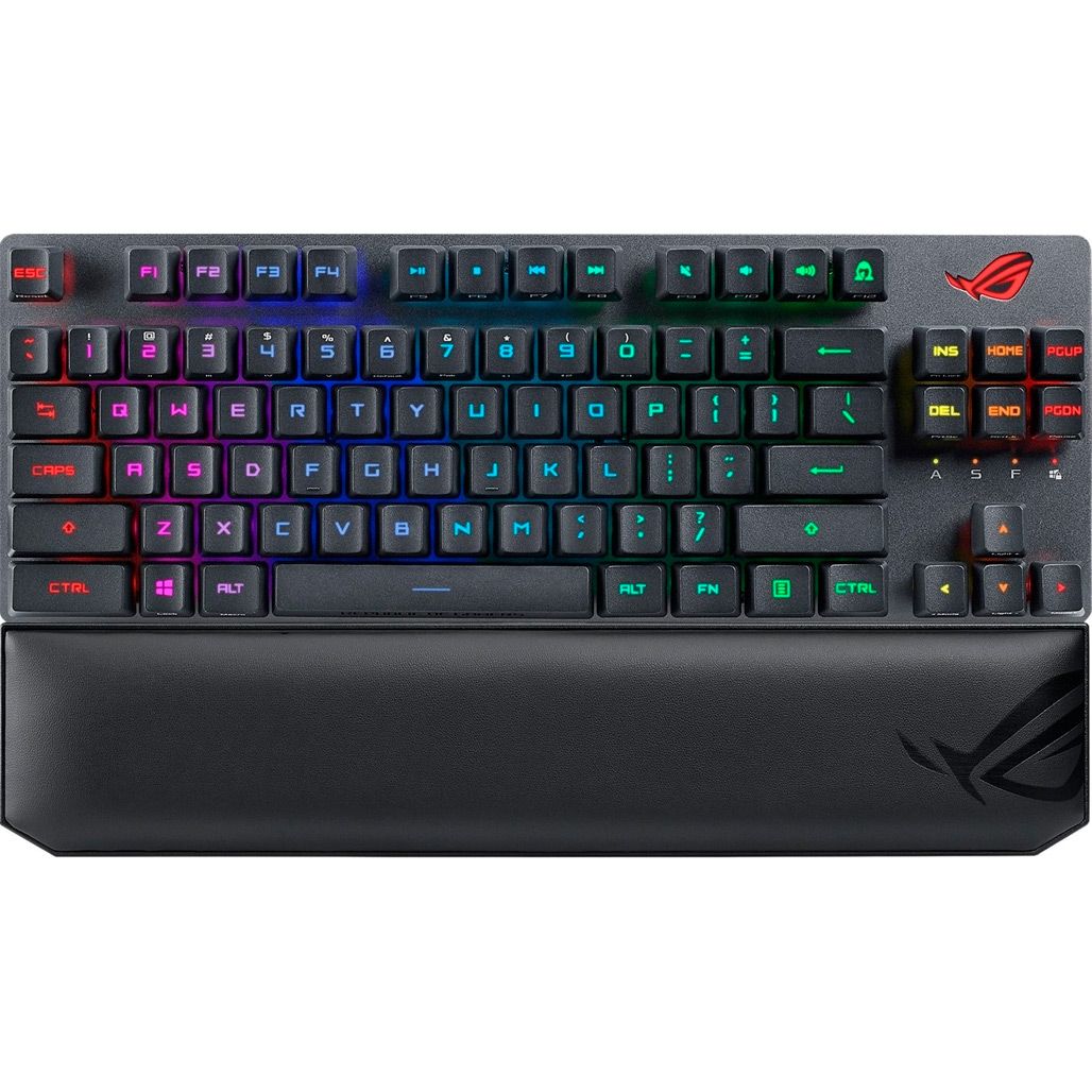 

Клавіатура Asus ROG Strix Scope RX TKL Wireless Deluxe RGB USB/WL/BT Black (90MP02J0-BKUA01)