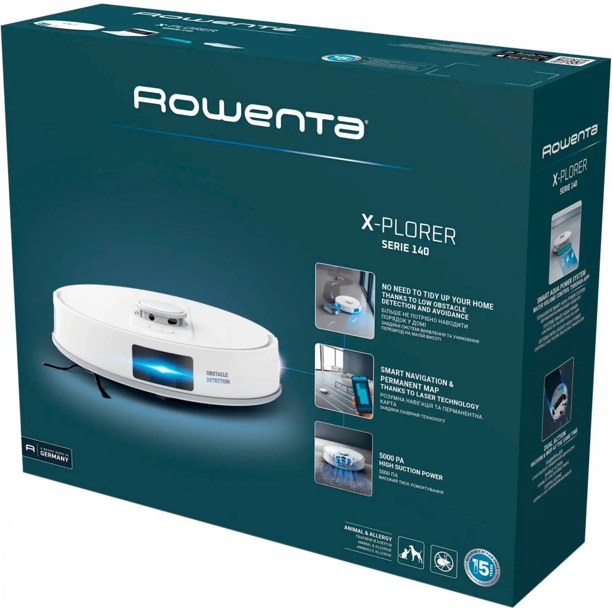 Робот-пилосос Rowenta X-Plorer Serie 140 Total Care RR9177WH