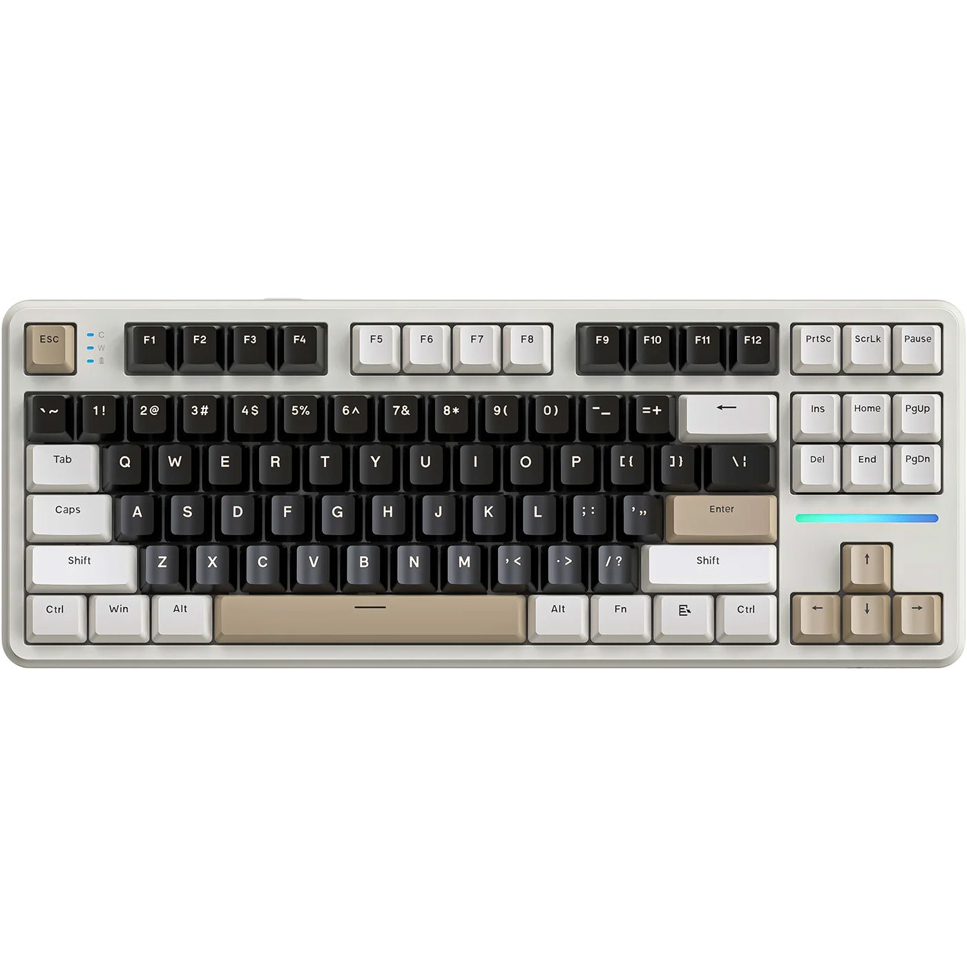 

Клавиатура Attack Shark X87 RGB Linear Strawberry Switch Cheese White (AS-6972792471471-CW)