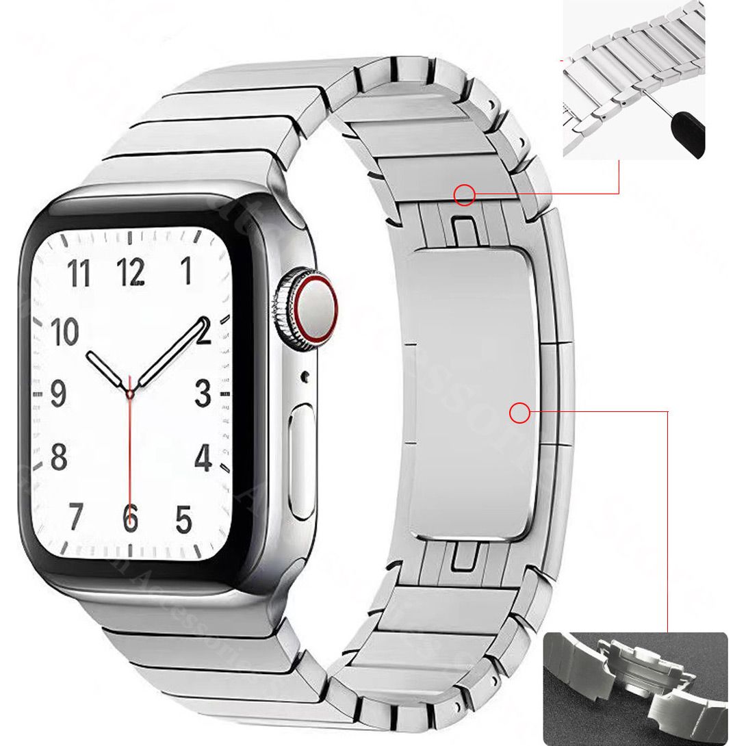 Ремінець DK Stainless Steel для Apple Watch 49/46/45/44/42mm Silver